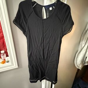 Blue Rain Elegant Black Short Sleeve dress/coverup